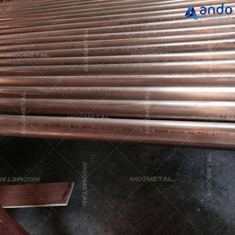 美标ASTM B466 C70600无缝铜镍合金管 白铜管 ASME SB466