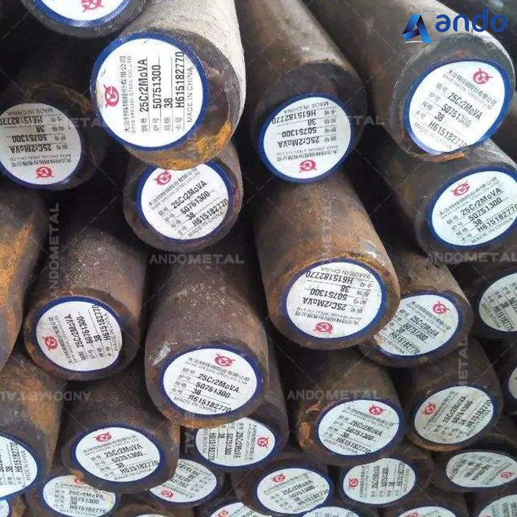 供应25Cr2MoV圆钢 圆棒 耐热钢 高温螺母螺栓用钢 合金结构钢