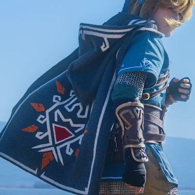 塞尔达传说王国之泪旷野之息林克cosplay重工刺绣披风斗篷现货