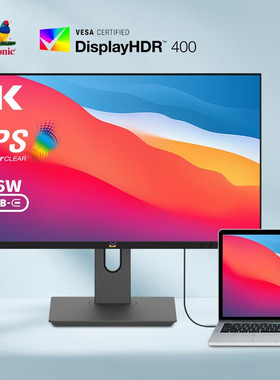 优派23.8英寸4K视网膜屏Type-C Mac外接内置音箱显示器VG2481-4K