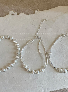 设计感镭射猫眼珠手链女小众个性独特轻奢时尚气质百搭手环手饰