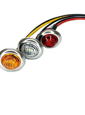 汽车卡车边灯12V24VLED货车小圆灯示宽灯卡车尾灯信号灯鹰眼灯