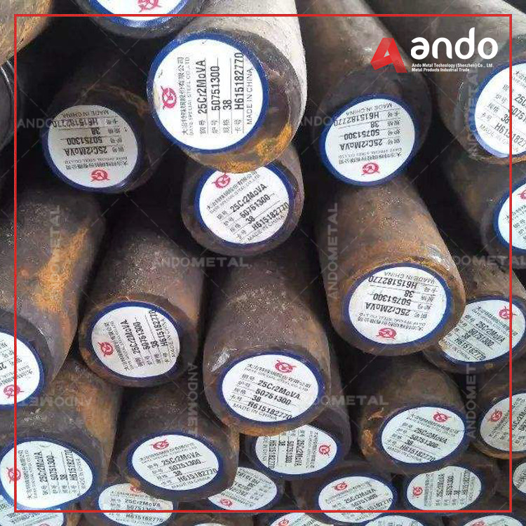 25Cr2MoV圆钢 圆棒 小圆棒 高温螺栓用钢 耐热钢 合金结构钢