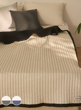 韩国直邮床单兼被子全棉加厚款被子四季款床单双面可用床单被子