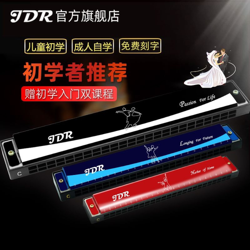 复音口琴正品嘉德瑞孔C调初学者