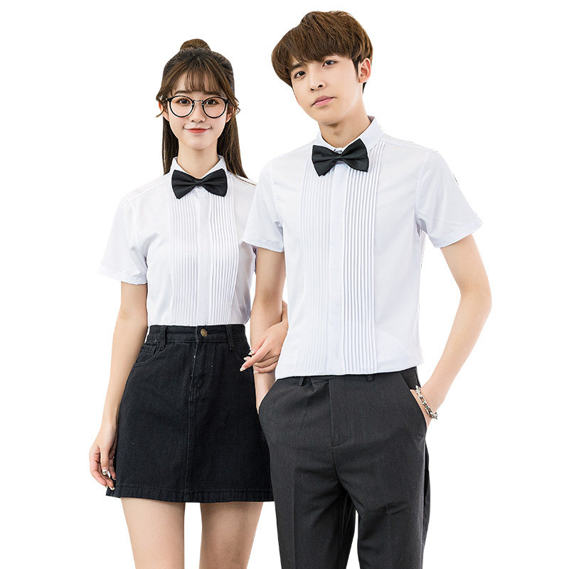 714-Y340P40/2025情侣装夏短袖工作衬衫伴郎服结婚礼服衬衣S-5XL,男装T恤,星座714(原C313)
