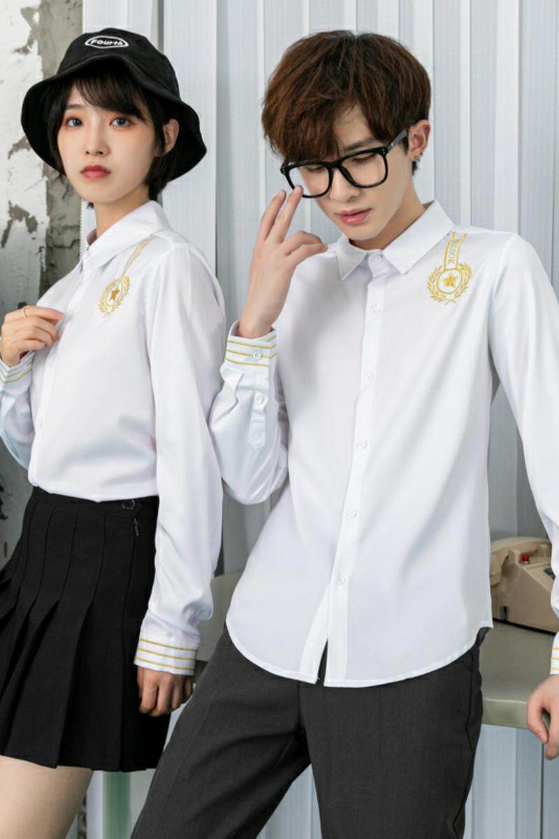 714-D656P45/2025情侣装工作服餐厅网吧空少制服衬衫衬衣S-5XL,男装衬衫,星座714(原C313)