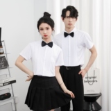 714-Y340P40控59/2025新款夏季男女同款修身工作服衬衫短袖制服，男装T恤，星座714(原C313)