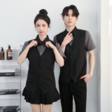 714-H3082P55控79/2025夏季短袖工作服衬衫假两件制服ktv酒吧衬衣，男装T恤，星座714(原C313)