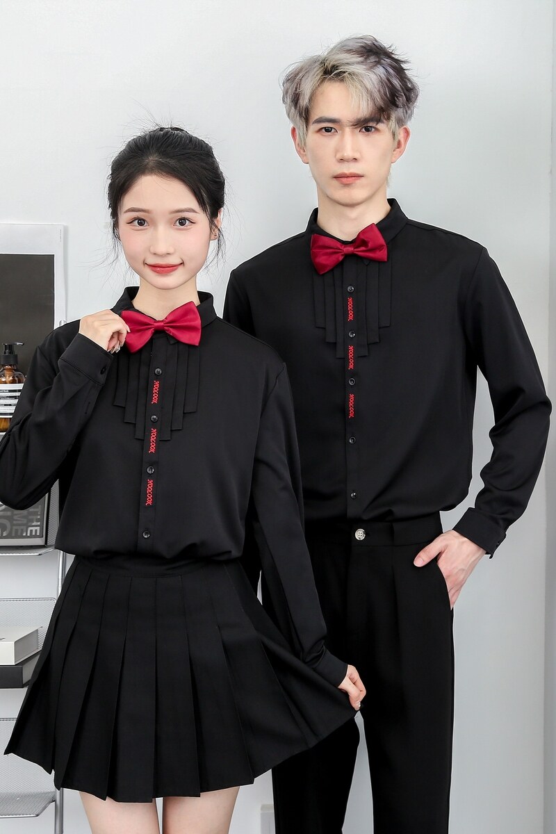 714-D3059P45控69/2025春季新款工作服衬衫ktv酒吧餐厅礼服伴郎服,男装衬衫,星座714(原C313)