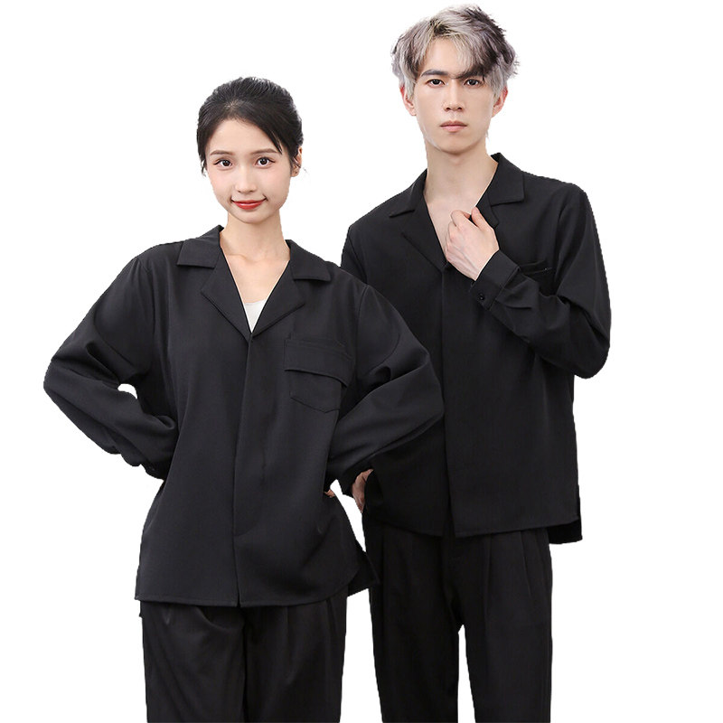 714-H3064P55控69/2026春季新款男女理发店工作服衬衫宽松西装领,男装西服套装,星座714(原C313)