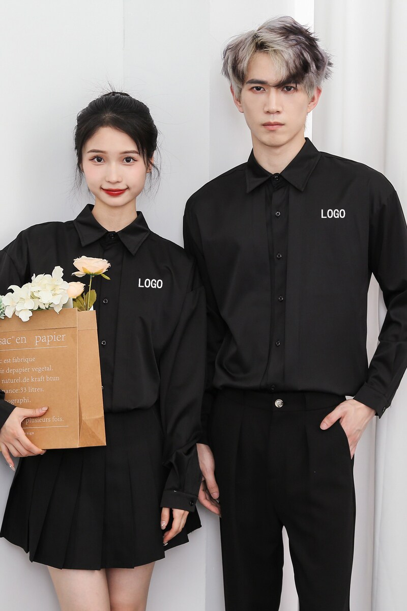 714-D3040P48控69/2025春季宽松衬衫工作服餐厅奶茶店ktv制服,男装衬衫,星座714(原C313)