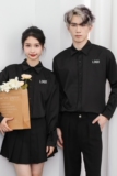 714-D3040P48控69/2025春季宽松衬衫工作服餐厅奶茶店ktv制服，男装衬衫，星座714(原C313)