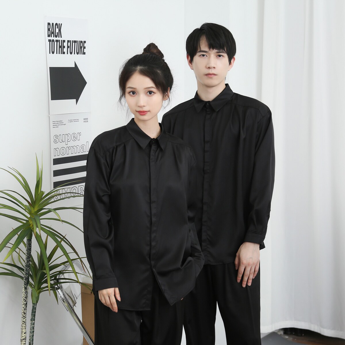 714-D3043P45控65/2025春季新款韩系宽松衬衫休闲工作服潮版制服,男装衬衫,星座714(原C313)