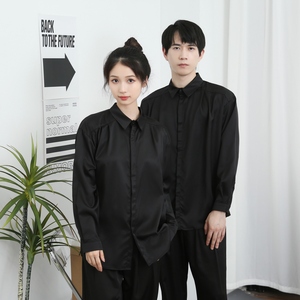 714-D3043P45控65/2025春季新款韩系宽松衬衫休闲工作服潮版制服图片