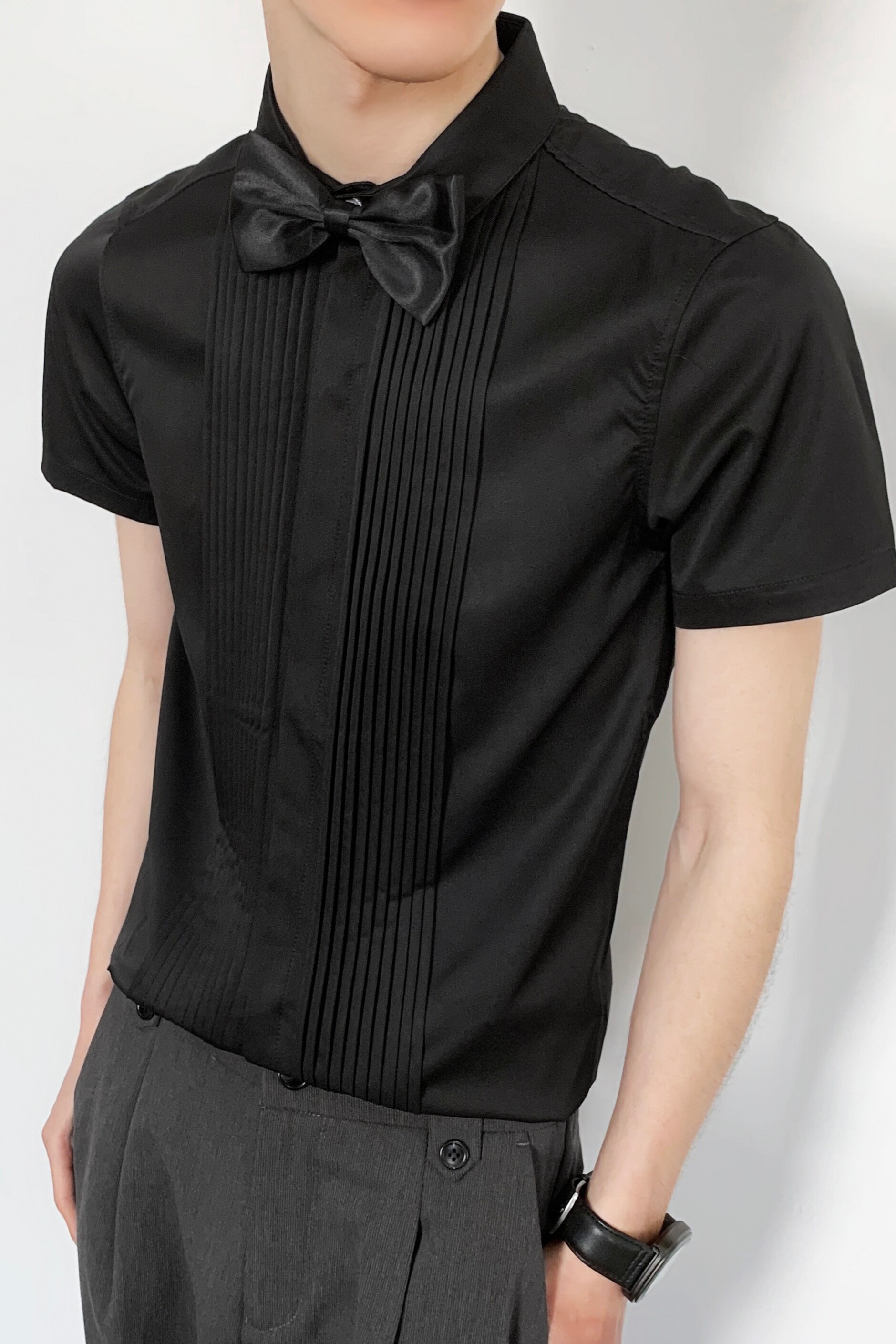 714-9340P40控59/2025短袖工作服衬衫修身ktv伴郎服衬衣法式礼服,男装T恤,星座714(原C313)