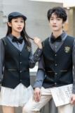 714-H667P55/2025情侣工作制服假两件衬衫衬衣S-5XL，男装衬衫，星座714(原C313)