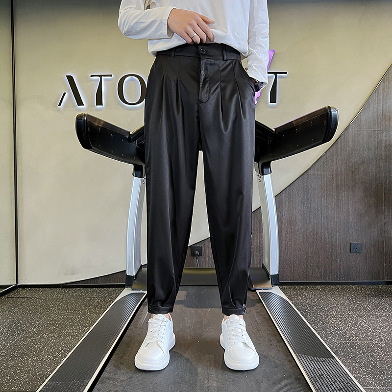 714/K3011P45控65四季可穿垂感休闲裤哈伦裤工作服裤子发型师服,男装休闲裤,星座714(原C313)