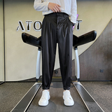 714/K3011P45控65四季可穿垂感休闲裤哈伦裤工作服裤子发型师服，男装休闲裤，星座714(原C313)