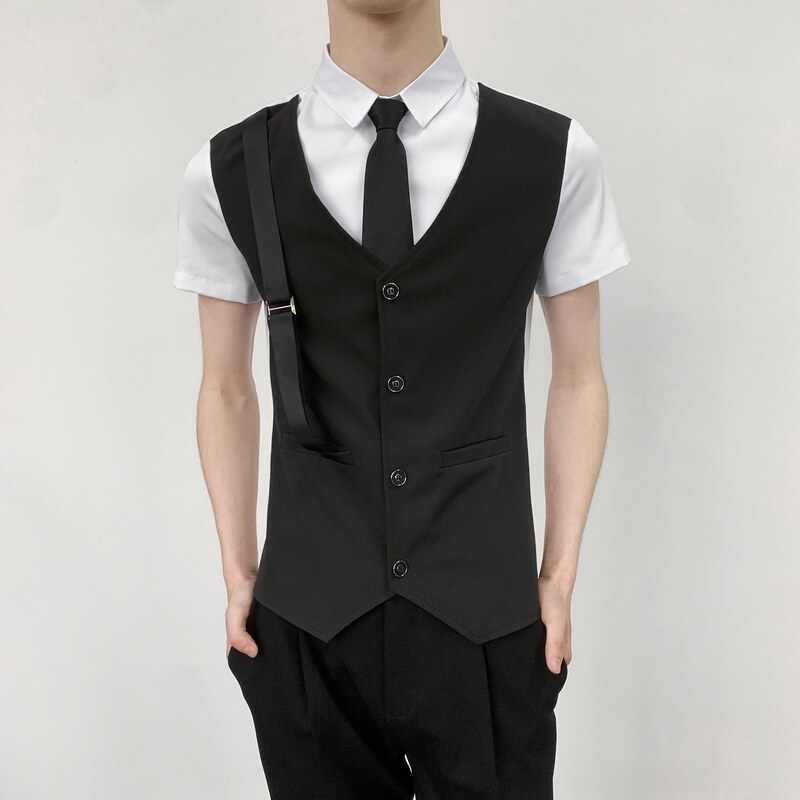714-H6004P55控69/夏季发型师ktv酒吧衬衫修身假两件工作制服潮,男装衬衫,星座714(原C313)