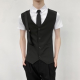 714-H6004P55控69/夏季发型师ktv酒吧衬衫修身假两件工作制服潮，男装衬衫，星座714(原C313)