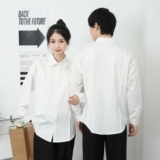 714-D3039P45控65/2025春简约长袖衬衫餐厅美发厅奶茶店店服宽松，男装衬衫，星座714(原C313)