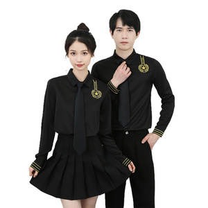 714-D656P45控65/2025春季新款修身工作服衬衫空少ktv酒吧制服图片