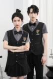 714-H669P55控79/2025新款夏装男女假两件ktv台球城流制服工作服，男装工装外套，星座714(原C313)