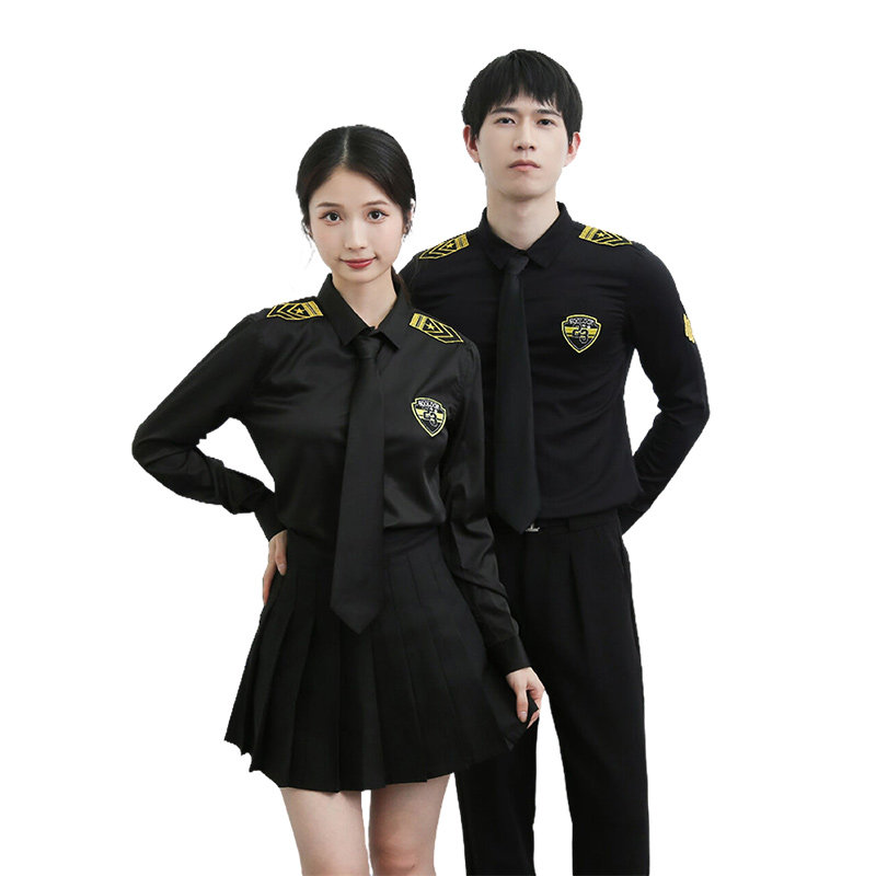 714-D516P45/2025春季男女空少服衬衫修身KTV发型师夜店工作服,男装衬衫,星座714(原C313)