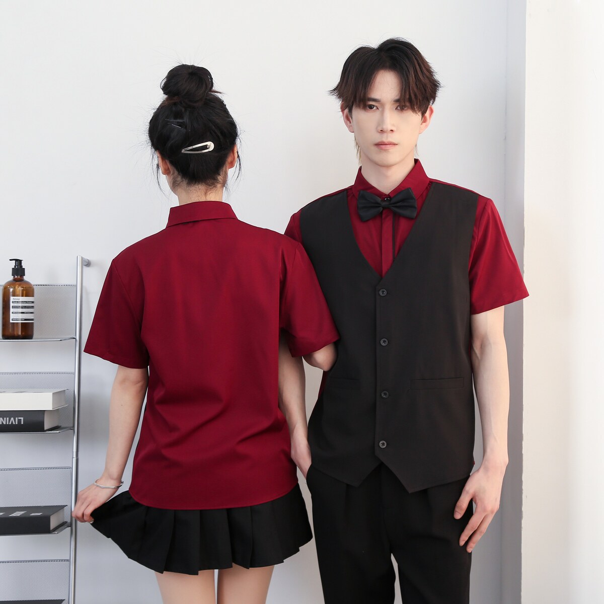 714-H3083P55控79/2025夏季工作服理发店ktv酒单工作服台球城马甲,男装背心/马甲,星座714(原C313)