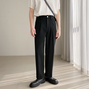714/K3069P45控59/2025春季新款男士休闲西裤工作服小脚裤图片