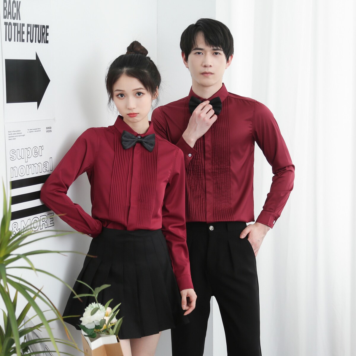 714-Y207P45控65/2026秋季酒吧餐厅礼服衬衫伴郎发型师工作制服,男装衬衫,星座714(原C313)