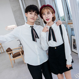 714-D12P45/情侣装2025春季男女发型师美发厅工作服衬衫S-5XL，男装衬衫，星座714(原C313)