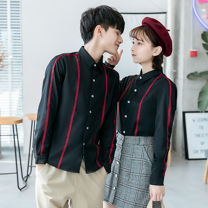 714-D07P45/情侣装2025韩版男士长袖衬衫工作服班服学生装S-5XL,男装衬衫,星座714(原C313)