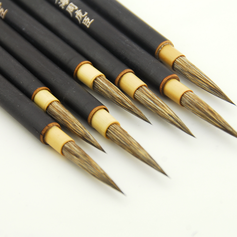 周虎臣毛笔勾线笔小号国画湖笔