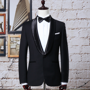 菲狮顿黑色正装 宴会晚借燕尾服服装 出租 礼服租赁新郎伴郎西装 男士