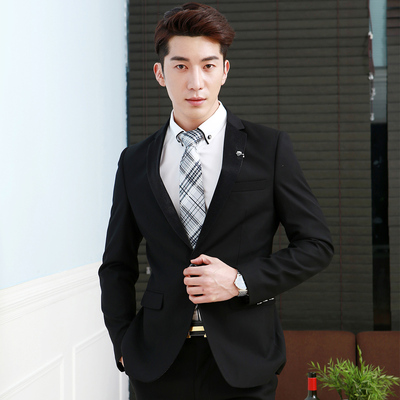 菲狮顿宴会新郎黑色礼服