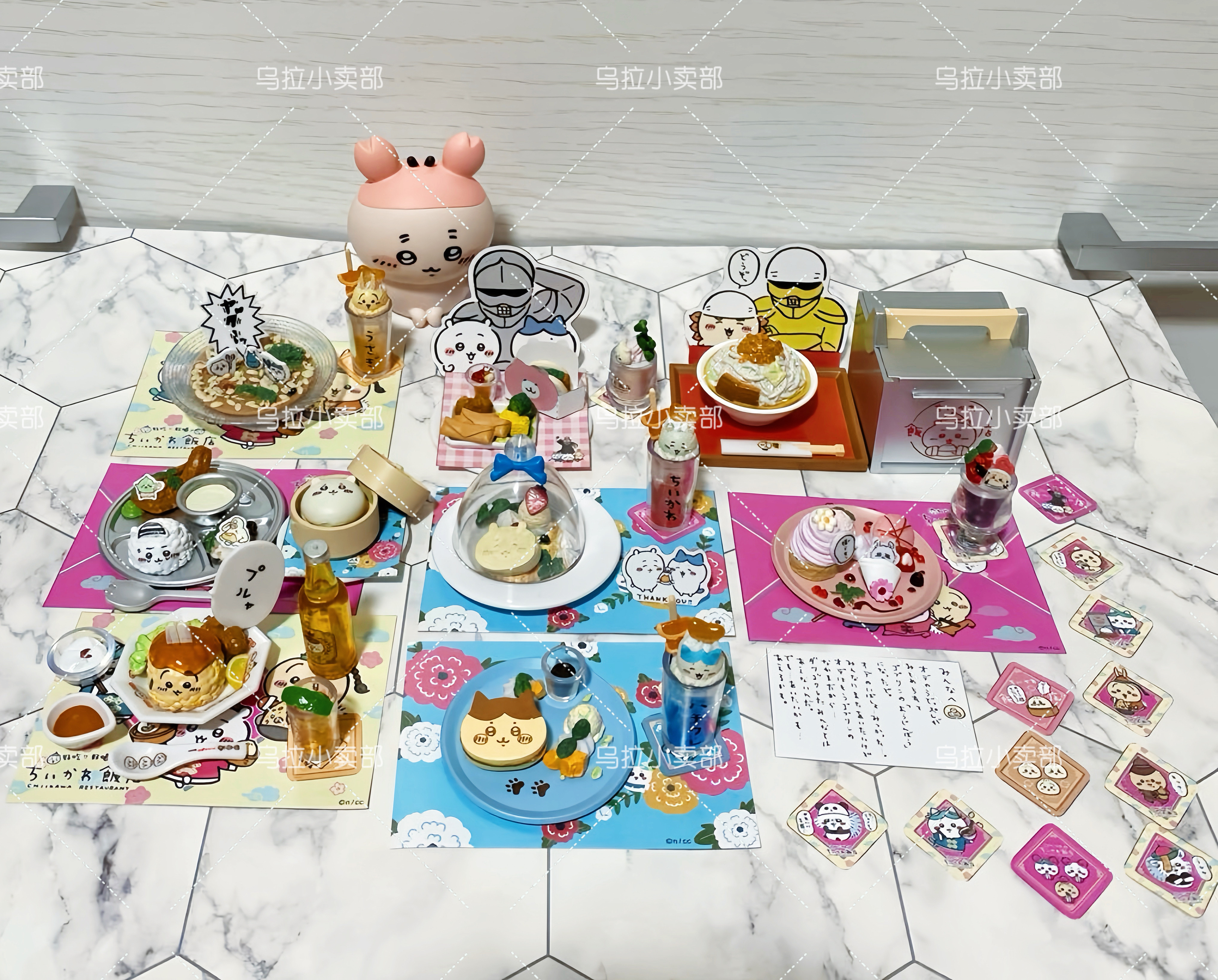 日本Chiikawa吉伊卡哇餐厅 散货拆卖 迷你 微缩 食玩场景模型摆件