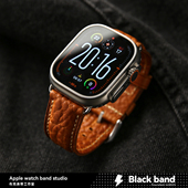 适用s11苹果手表ultra3意大利appleS10真皮s7表带s8 s9复古iwatch