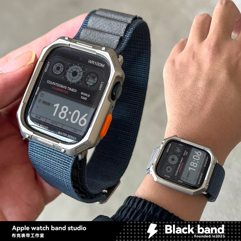 苹果s10手表ultra3高山回环applewatchS11表带s8s9软壳iwatch/SE2图片