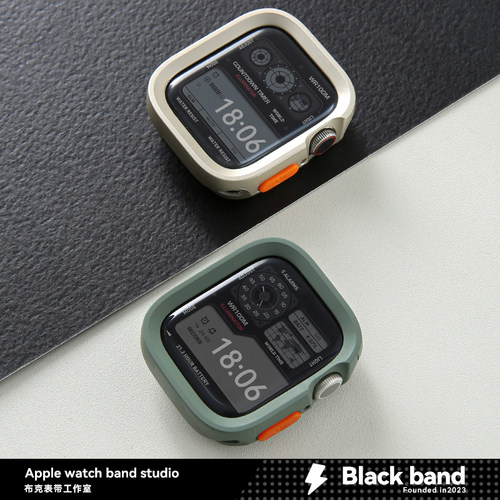 苹果s10手表ultra3直边iwatch全包applewatchS11表壳s8硅胶s9/SE2