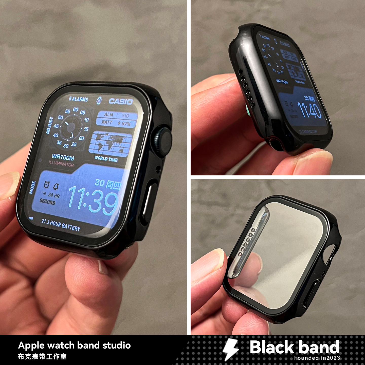 适用于苹果s10手表applewatch/s11壳膜一体ultra3保护壳s7s8s9/SE