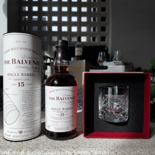 国行·The Balvenie百富15年单桶酒杯礼盒套组 单一麦芽威士忌