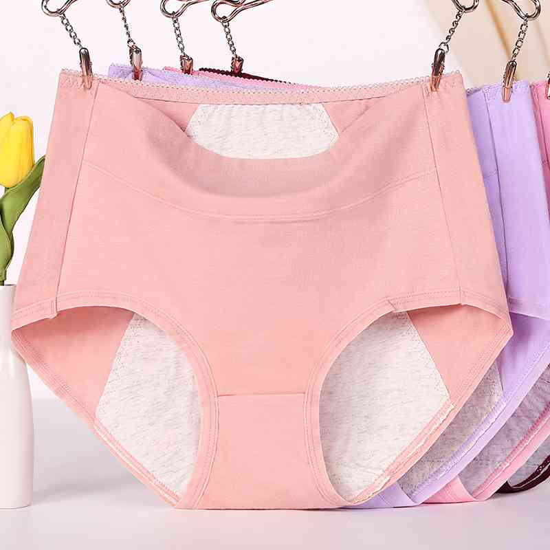 内裤女士高腰月经期防漏无痕棉质大姨妈安全卫生裤棉质月经裤