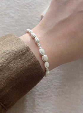 爱记臻系列纯银手工圆珠手链