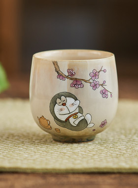 勾画蓝胖子茶杯主人杯机器猫
