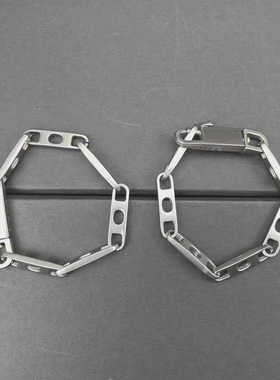 CGYYDS朋克个性潮流小众设计师款经典锁扣手链男女同款INS风