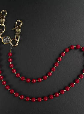 CGYYDS 纯铜红玛瑙裤链 erd风格裤链 小众设计潮流穿搭饰品自主