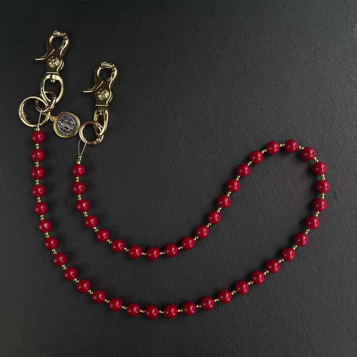 CGYYDS 纯铜红玛瑙裤链 erd风格裤链 小众设计潮流穿搭饰品自主