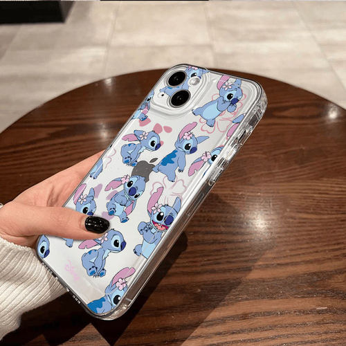 满屏史迪仔卡通iPhone17手机壳16